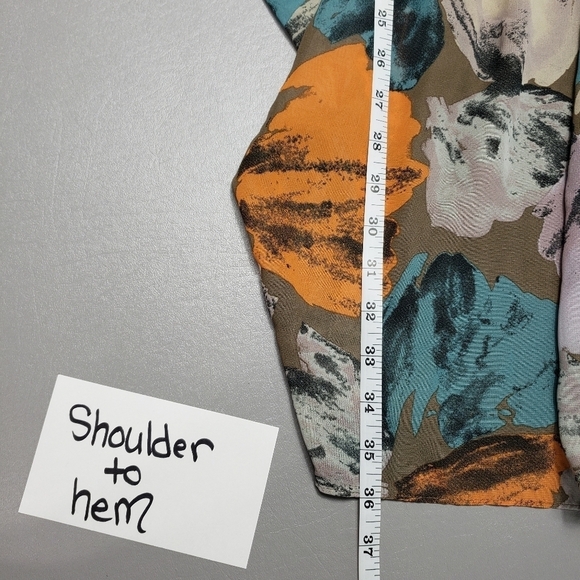 J Taylor sheer colorful summer dress women's size 12 - Picture 11 of 12